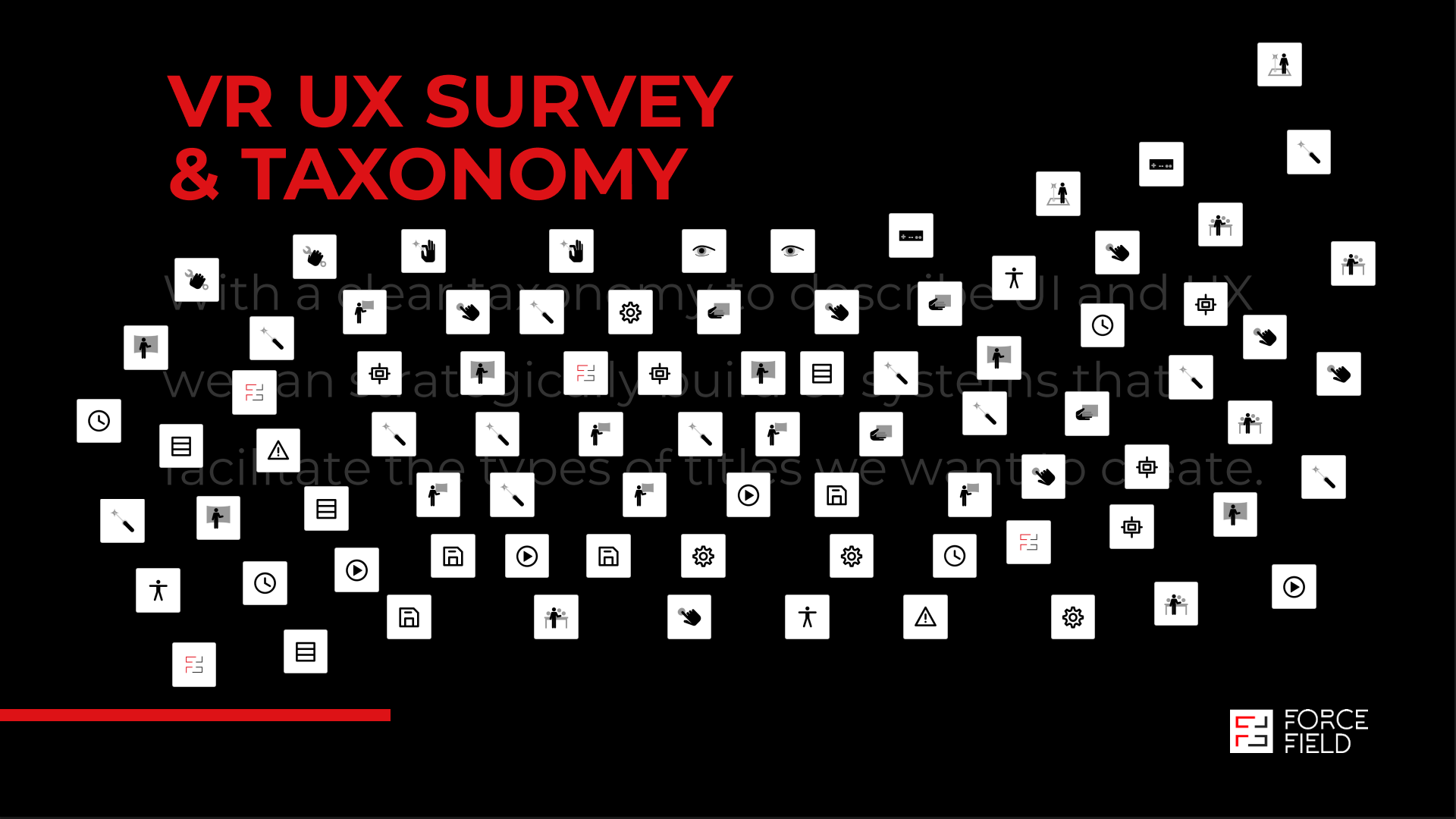 VR UX Survey & Taxonomy