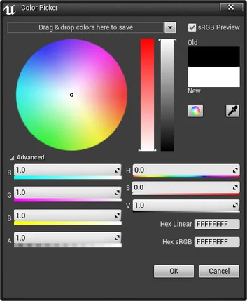 Unreal Engine color picker